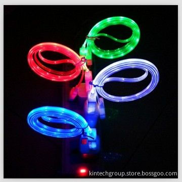 EL Visible USB Cable for iPhone 5, Micro Colors are Available